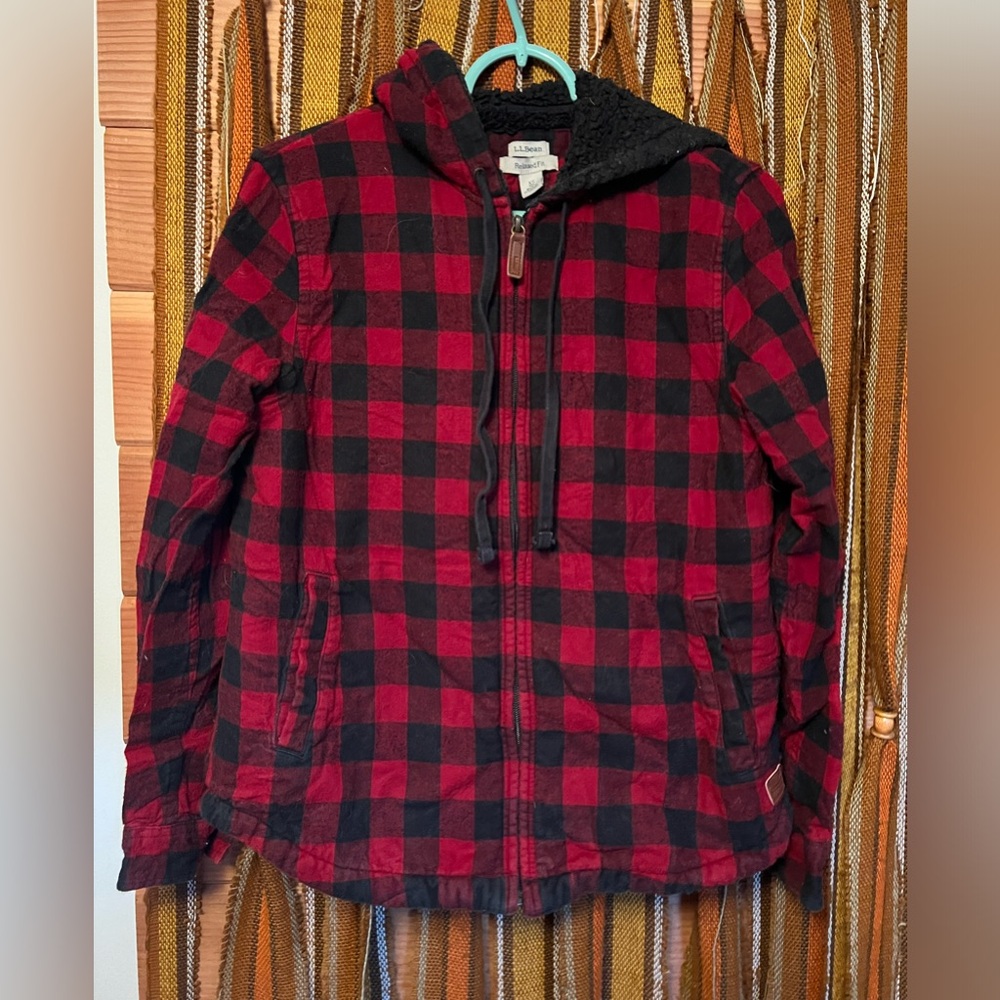 LL Bean Flannel/fleece jacket